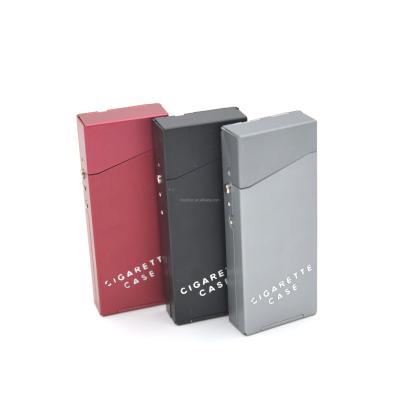 China Stylish Aluminum Metal Tobacco Cigarette Packaging Metal Box With Button Pop Open for sale