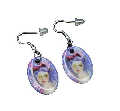 China OEM Factory FASHIONABLE Metal Tin Earrings For Girl's Promotion Christmas Gift for sale