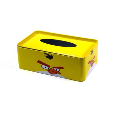 China High Quality Materials Rectangle Square Tin Box Recycled For Tissue Packaging Boxes for sale