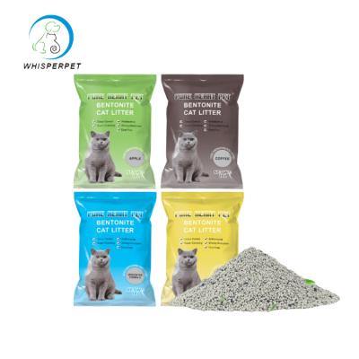 China Malaysia Ball 1~3.8mm Viable White Bentonite Clumping Cat Litter Gato Areia Clumping for sale