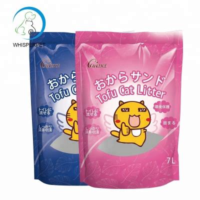 China Sustainable Natural Tofu Clumping Cat Litter Kitty Wholesale Price for sale