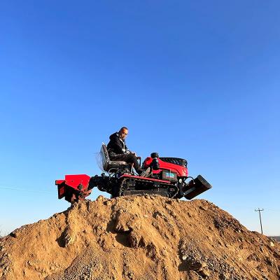 China Mehrzweckkompakter Crawler-Traktor 25 PS -120 PS Züchter Mini Rotary Tiller-Traktor zu verkaufen