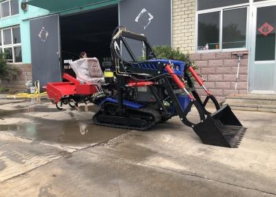 China Agricultural 35HP Dry Land Crawler Tractor Mini  With Rotary Cultivator for sale