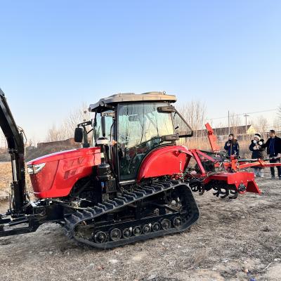 China Kleine 120 PS-Crawler-Traktor-Landwirtschaftsausrüstung mit Anhängseln zu verkaufen