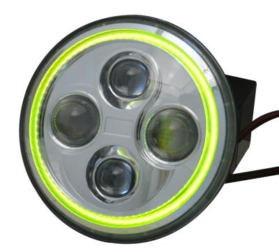 China 5700k  vision x 7 round led headlights for Military Mining Off-Highway for sale