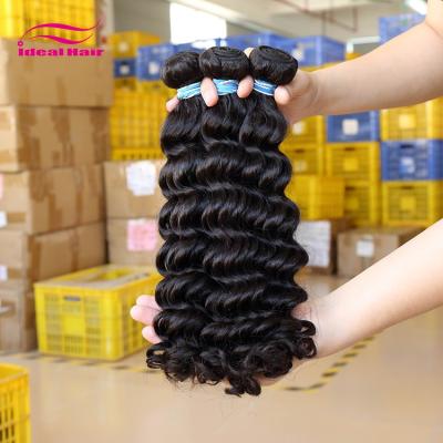 China Wholesale Deep Wave Porcelain Extensions Hair, 10 Inch Cuticle Aligned Real Brazilian Deep Wave Hair9a Grade Virgin Brazilian Hair Bundles for sale