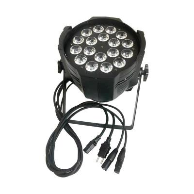 China Sports stadiums wedding decoration equipment 18x10w RGBW 4in1 par64 bright led par stage light DJ light for sale