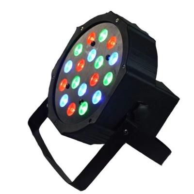 China Colorful Stage Party KTV Bar Disco Party and Stage Decoration 18x1W RGB DMX Control Slim Flat Compact Spot Light Color Changing Led Hand Box for sale