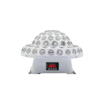 China Indoor DJ Led and Laser Effect UFO Ball Magic Light Remote Control Rotating Moving Head Lights for Disco Night Club Bar for sale