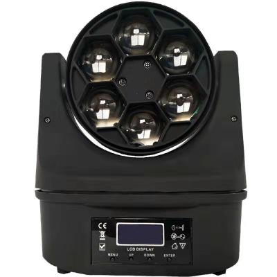 China Sports Stadiums 6 Bees Eye Laser Light KTV LED Moving Head Light Colorful Moving Beam Bar Stage Flashing Light for sale