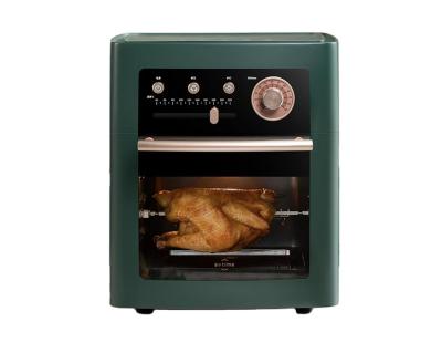 China 2021 New Design Elegant 15L Air Fryer Oven Green Air Deep Fryer Healthy Hot Air Fryer Ready to Ship for sale