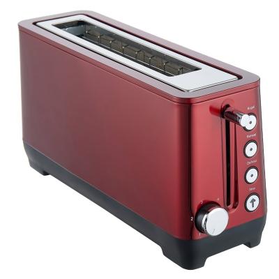 China Transparent Stainless Steel 2 Slice Electric Bun Toaster Commercial Sandwich Bread Toaster for sale