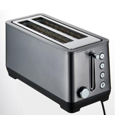 China Home Appliance 4 Slice Bread Toaster Bun Toaster with Defrost Reheat Cancel Function for sale