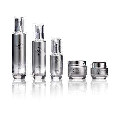 China New and luxury luxury glass spray lotion containers 30g 50g 40ml 100ml 120ml skin care packaging cosmetic bottles and jars set on sale for sale