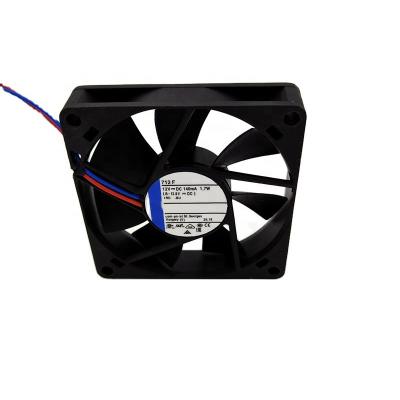 China Factory 712F 12V dc 7015 1.7W 0.14A 25.9 CFM 5300RPM 2 wire leads 70*70*15mm 7cm power module axial fan for sale