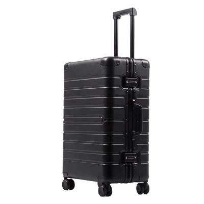 China H020 Aluminum Trolley Case PC Aluminum Frame Suitcase All Aluminum Alloy Traction-Rod Password Box Case Luxury Hard Luggage for sale