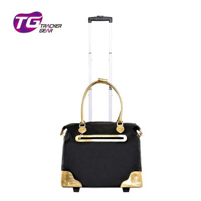 China Fashion New Design 2 Wheels Small Luggage Roller Bag Trolley Moving Case For Women Underseat Moving Bag With Roller for sale