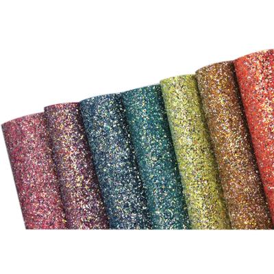 China Wholesale Waterproof Stain Glitter Fabric Leather That Won't Drop Powder Making Bags And Shoes Hairpins for sale