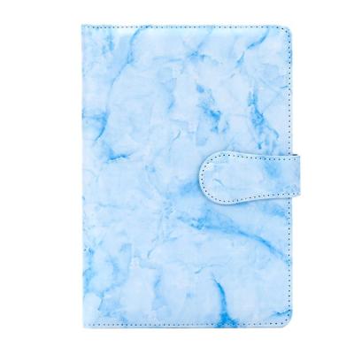 China Small PU easy journaling hardcover book marble cute printing traveler girls custom dairy creative leather journaling notebook personalized with logo for sale