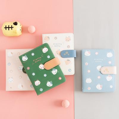 China Cute Cat Pattern Notebook Easy Enrollment Students Use A6 Size Magnetic Buckle Notebook Girls Portable Notepads for sale