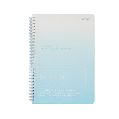 China INS easy writing style the spiral circle notebook size B5 or A5 is suitable for students to use the logo can be customized for sale