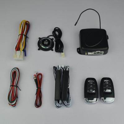 China Keyless Entry PKE Remote Start System Keyless Entry Push To Start Engine Start Button Car Alarm System for sale