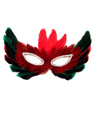 China Party Use Classic Half Mask Feather Mask Face Masks Party Halloween High Quality Eco - Friendly for sale