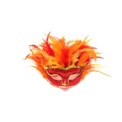 China Other Scary Halloween LED Full Face FeatherMask Customized Colors Party Supplies Festival Masks for sale