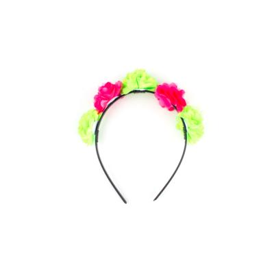 China Environmental friendly floral headband for party costume for sale