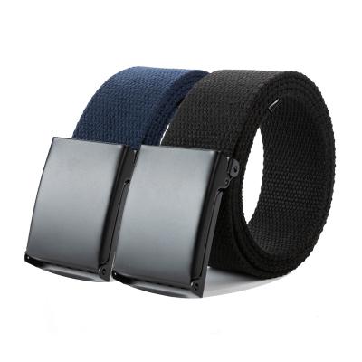 China Fashional Casual Explosive Men's and Women's Canvas Belt Leisure Hot Selling Woven Adjustable Belt for sale