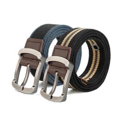 China Hot Selling Belt Men's Fashion.Casual Canvas Needle Buckle Leisure Breeches Braided Outdoor Belt for sale