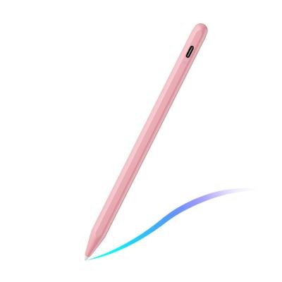 China Free Logo Pink Pro Pen Replaceable POM Tip Pencil Tablet Dispenser for Apple iPad for sale