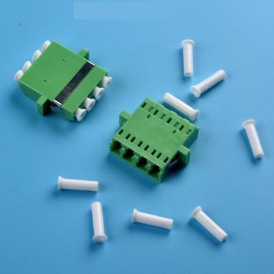 China CATV / FTTH Fiber Optic Adapter / QUAD LC Plug No Shutter , Fiber Optic Cable Connectors for sale