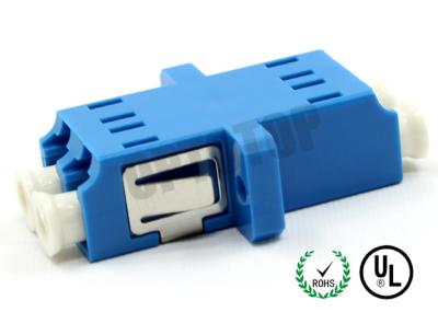 China UPC End Face Fiber Optic Accessories , Plastic Fiber Optic Cable Adapter for sale