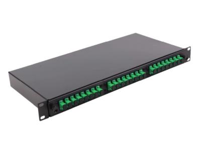 China Rack Mounted Odf Fiber Optic Terminal Box 1x64 2U Rack Type PLC Splitter for sale