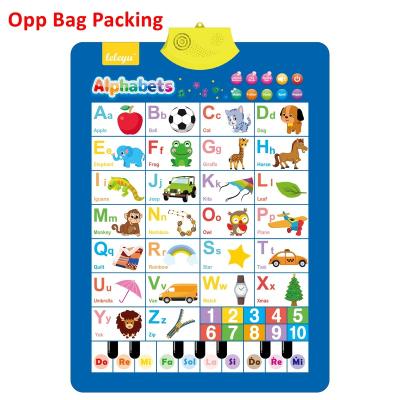 China Teaching& Learning AG08-2 Electronic Interactive Alphabet Wall Chart, ABC Talking Poster and 123s and Music Poster Other Educational Toys for Toddler. for sale