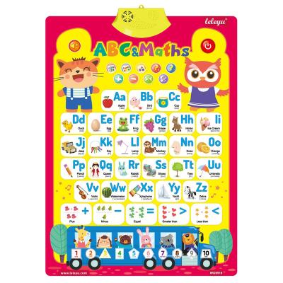 China 2020 Children's Education English First Baby Wall Teaching Talking Chart Audio Poster For Baby Study for sale