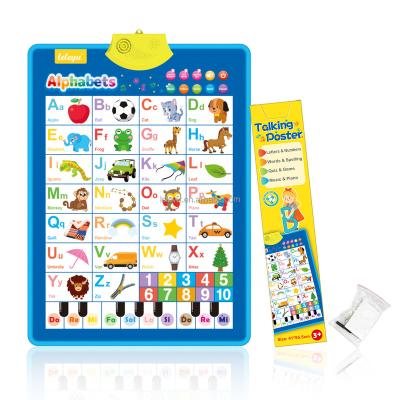 China Teaching& Learning AG08 Electronic Interactive Alphabet Wall Chart, ABC Talking Poster and 123s and Music Poster Other Educational Toys for Toddler. for sale