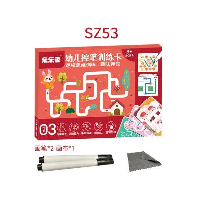 China Playing Kids SZ53 Charts Other Educational Toys Kids Learning Toys Pencil Check Training Cards for sale