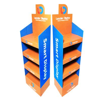 China Chef Display Easy Fold Easy Fold Grocery Card Template Corrugated Board Stackable Free Standing Display Shenzhen Retail for sale