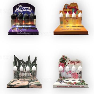 China Eye Catching Liquid Countertop Vaping E Display Customized Retail Smoke Shop Cardboard Display Table Top Rack for sale