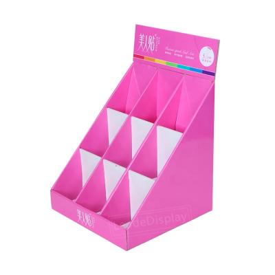 China Recyclable Factory Corrugated Cardboard Custom Paper Display Box Counter For Promotional Supermarket for sale