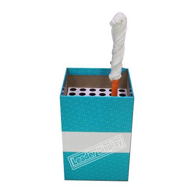 China Double Sided Broom Paper Cardboard Display Rack for sale