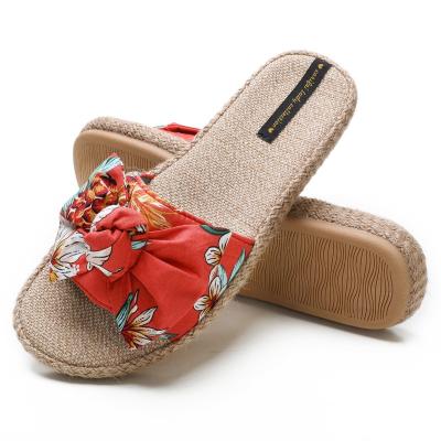 China Fashion Trend Women's Cork Hawaiian Bohemia Floral House Slide Arch Support Comfortable Women's Slippers for sale