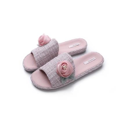 China 2023 Fashion Anti-slip Design Suitable For Spring And Autumn Made By Superior Chenille Slippers For Women for sale