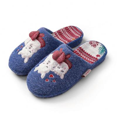 China Fashion Winter Print Breathable Wholesale Custom Home Custom Animal Ladies Slippers for sale