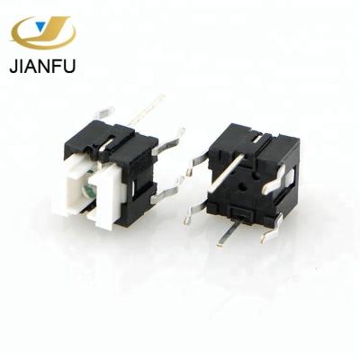 China Caps Spare Momentary 6mm Dip 6x6 Illuminated Tact Switch With Led for sale