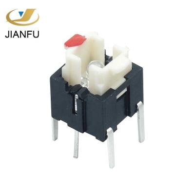 China Covers 6mm Dip Computer Power Spare Push Button Switch With Led for sale