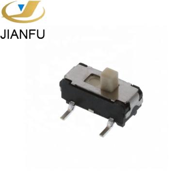 China Low profile 3 pin flat spdt miniature 2 position sliding contact for sale