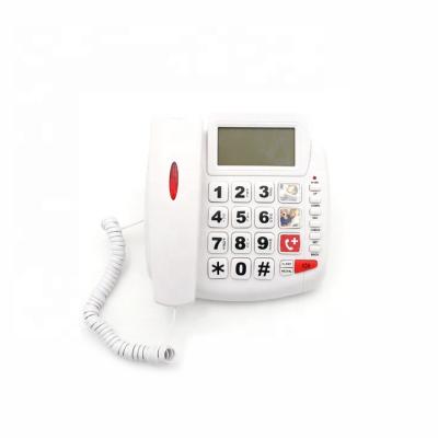 China High Quality Jumbo Ebay 2019 Office or Home Button Telephone with Blue Backlight and Amplified Speakerphone Function for sale